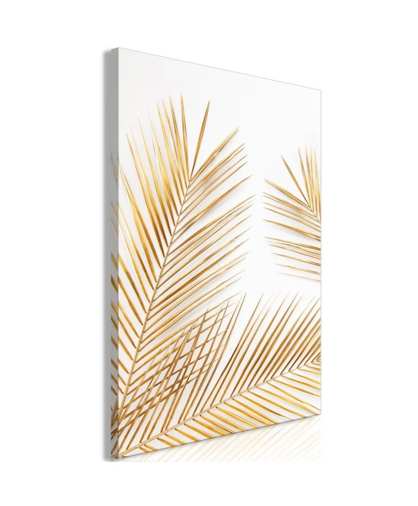 Artgeist Paveikslas - Golden Palm Leaves (1 Part) Vertical