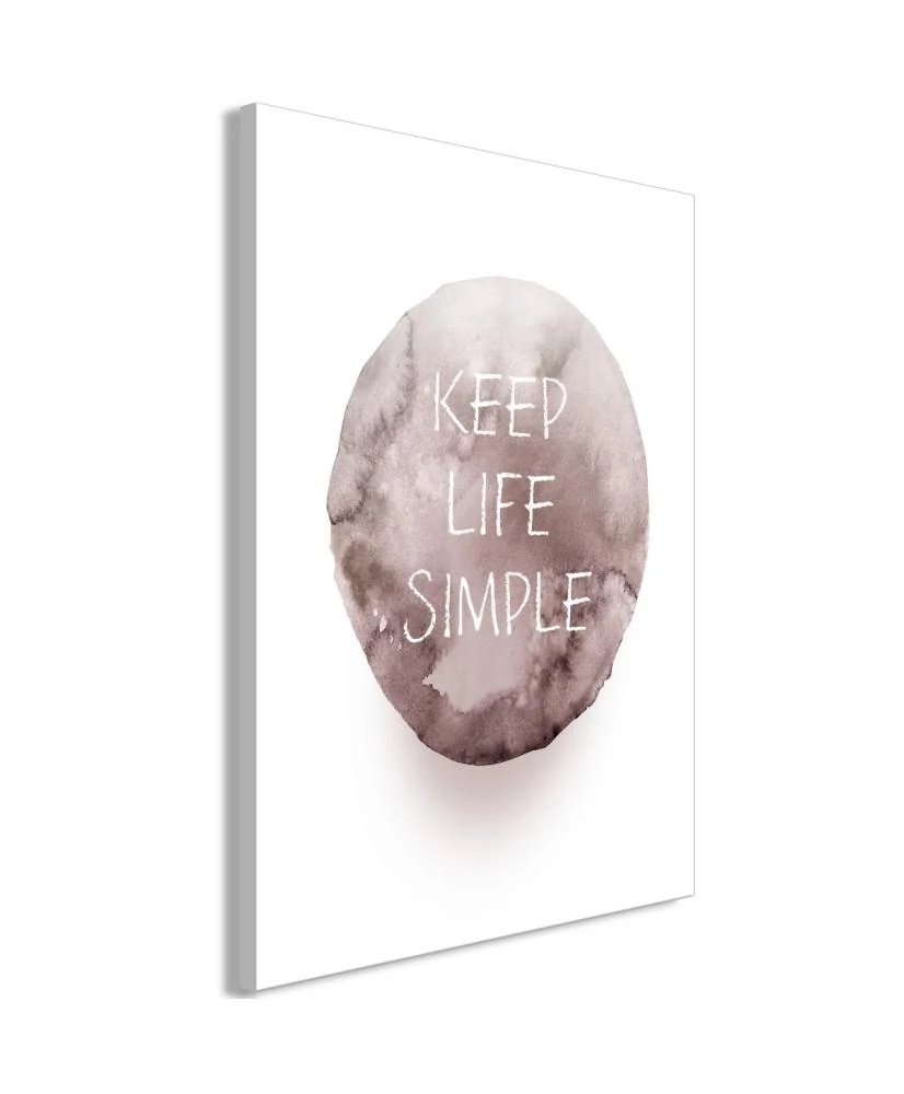 Artgeist Paveikslas - Keep Life Simple (1 Part) Vertical