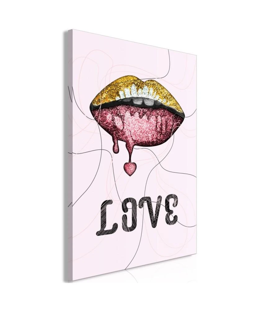 Artgeist Paveikslas - Liquid Lips (1 Part) Vertical