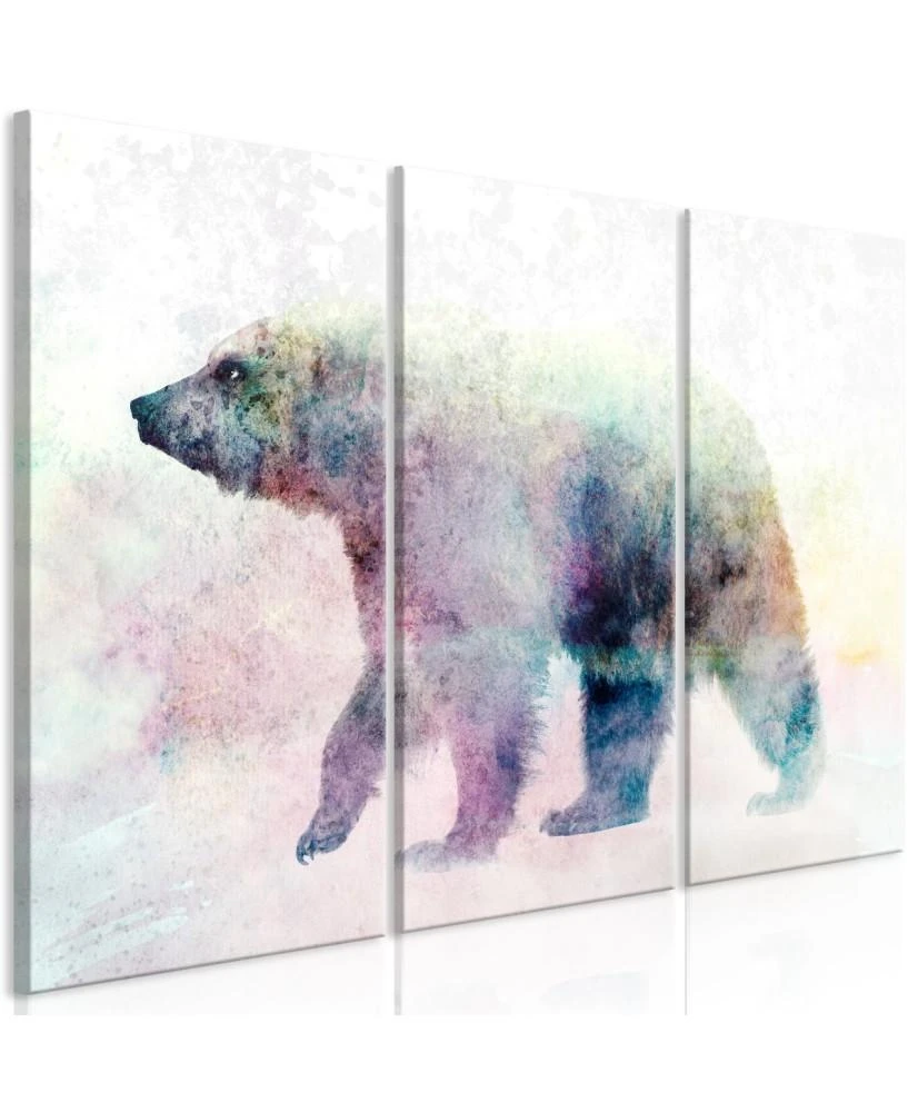 Artgeist Paveikslas - Lonely Bear (3 Parts)
