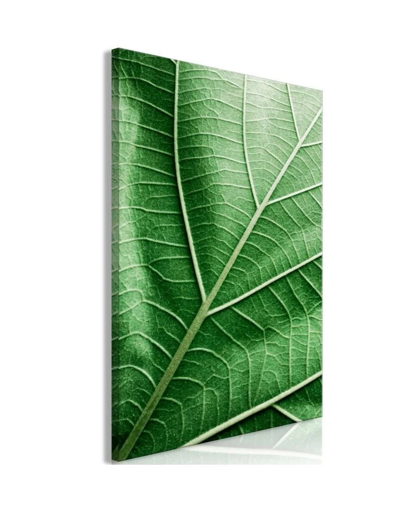 Artgeist Paveikslas - Malachite Leaf (1 Part) Vertical
