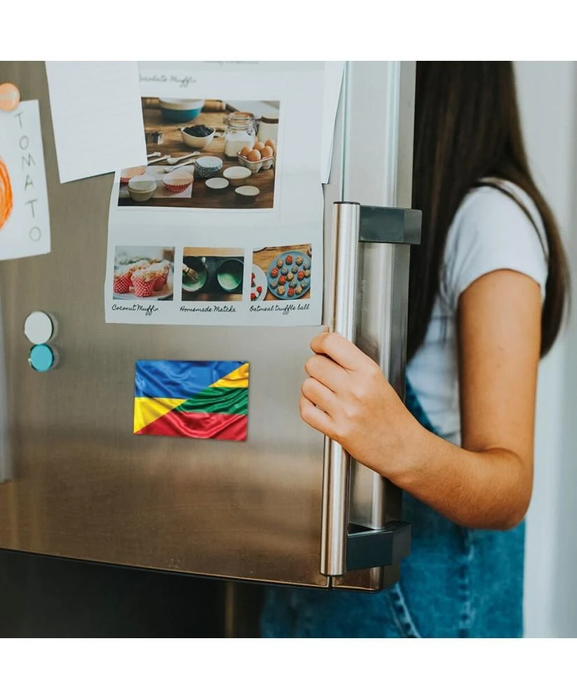 Magnetinis lipdukas Ukrainos ir Lietuvos vėliava 1+1 DOVANU