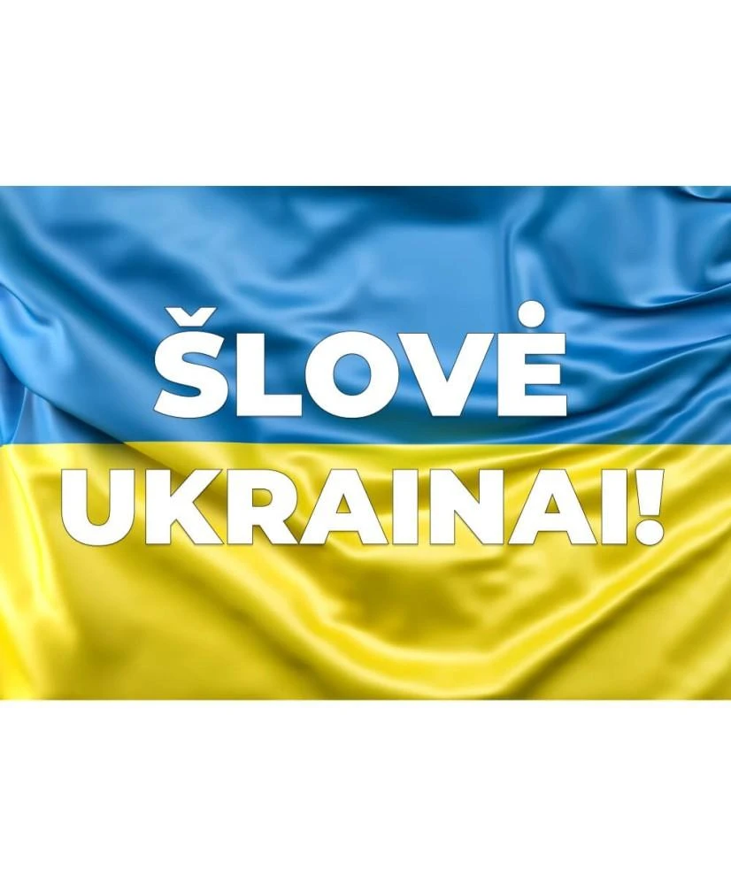 Magnetinis lipdukas Ukrainos vėliava 1+1 DOVANU