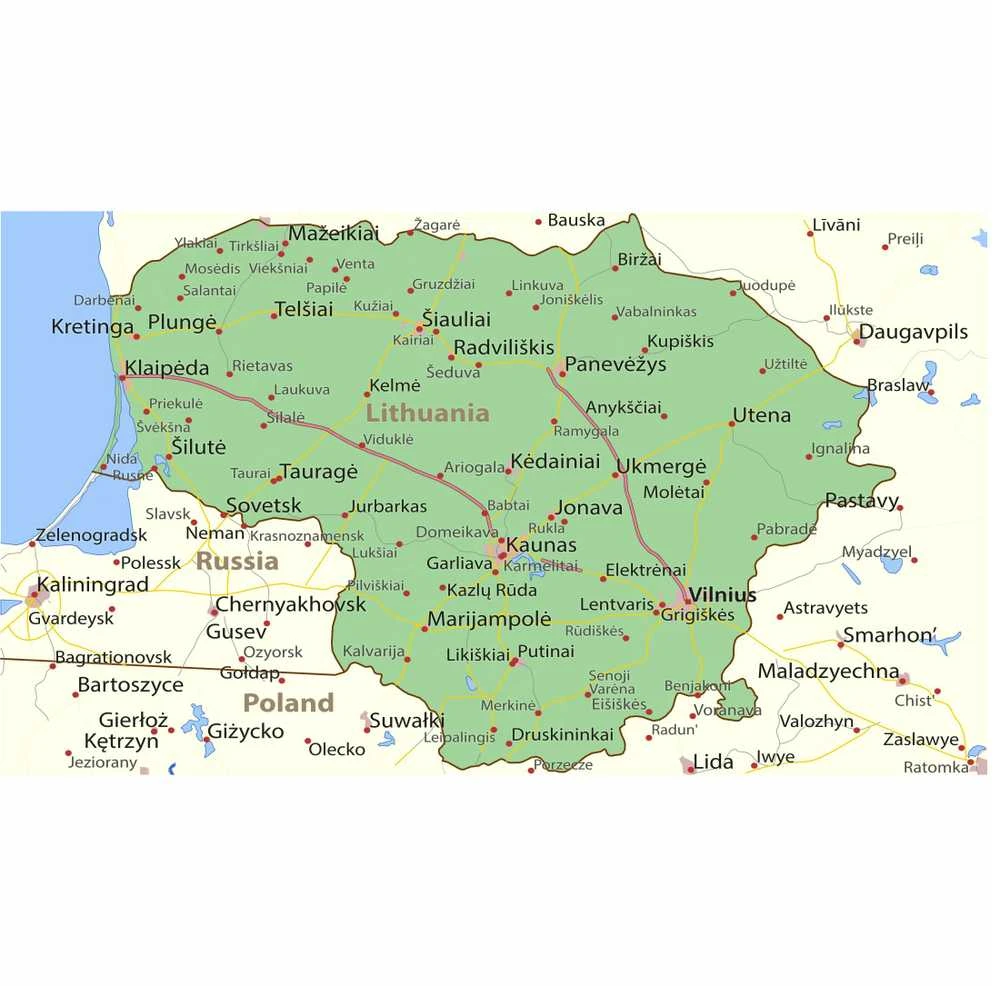 Plakatas Pasaulio žemėlapis (anglų. k.)