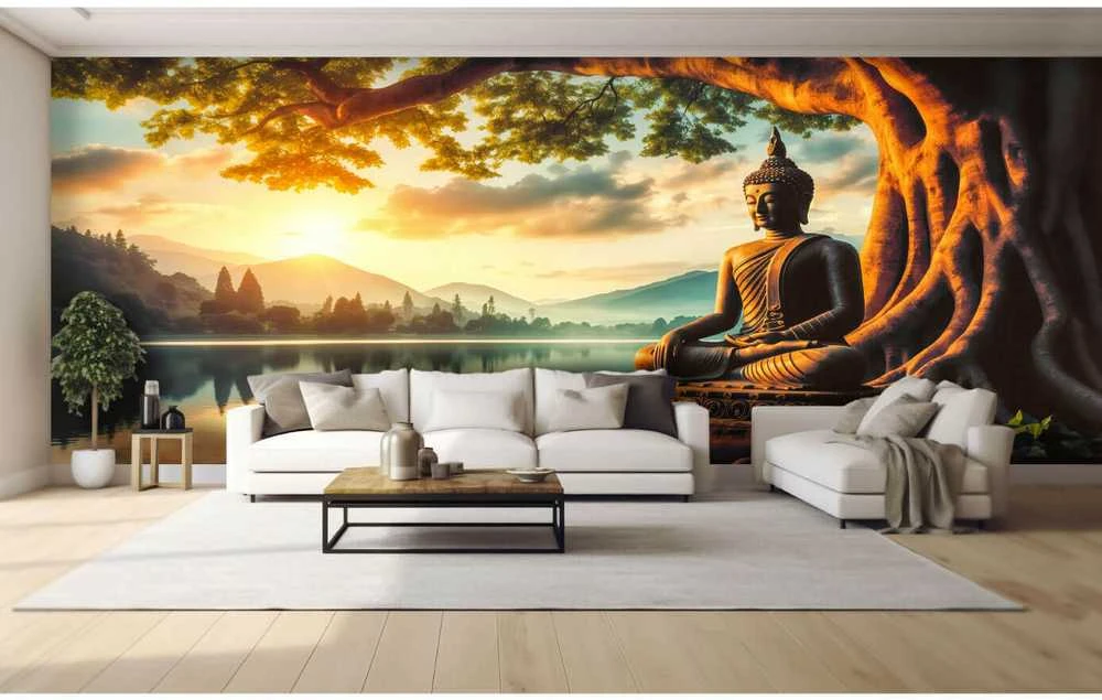 Tekstūriniai fototapetai - Buda, meditacija 637x235cm (PASKUTINIAI)
