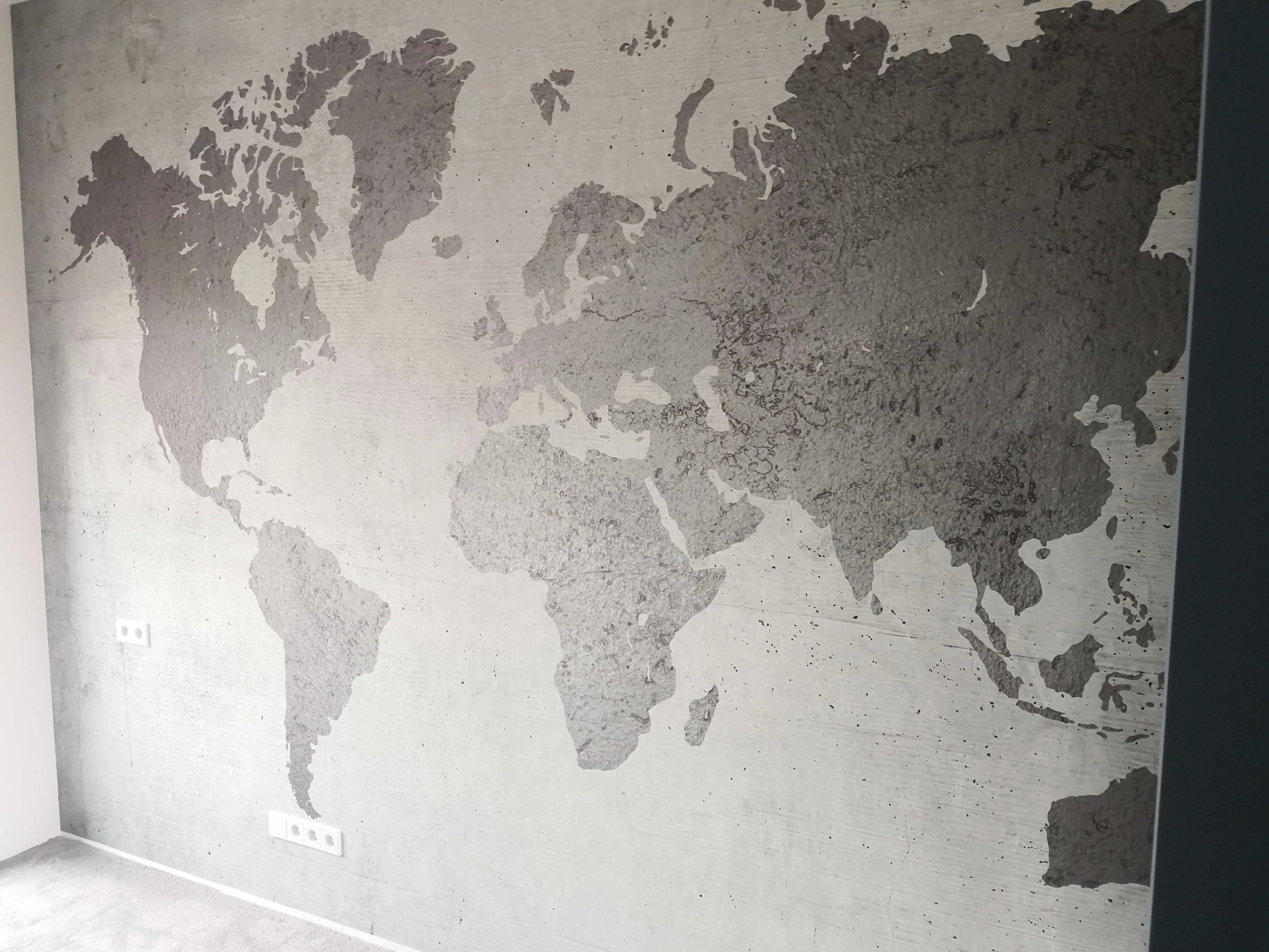Fototapetai - Betoninis žemėlapis aprašymas - Prekės nuotrauka