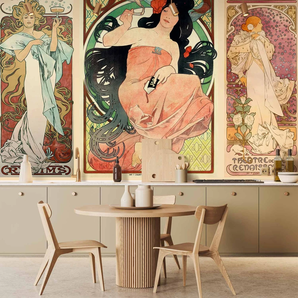 Fototapetai - Alphonse Mucha moterys