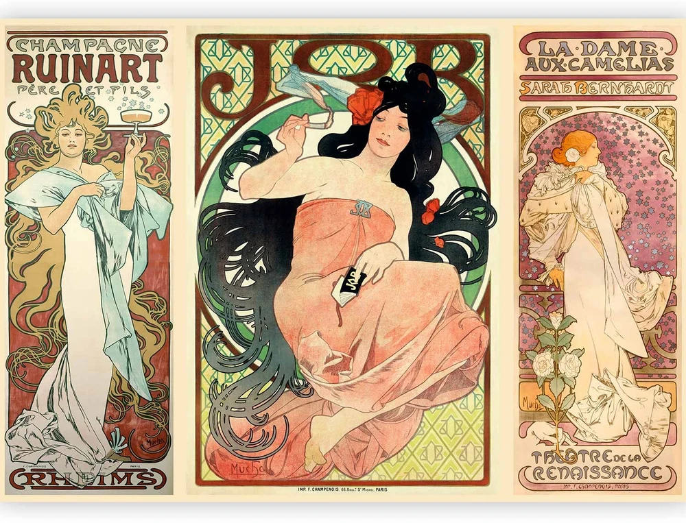Fototapetai - Alphonse Mucha moterys