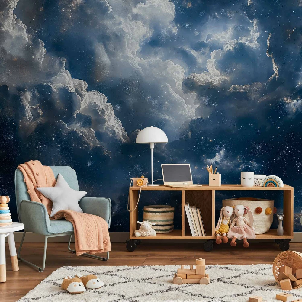 Fototapetai - Astronominiai stebuklai debesys ir žvaigždės