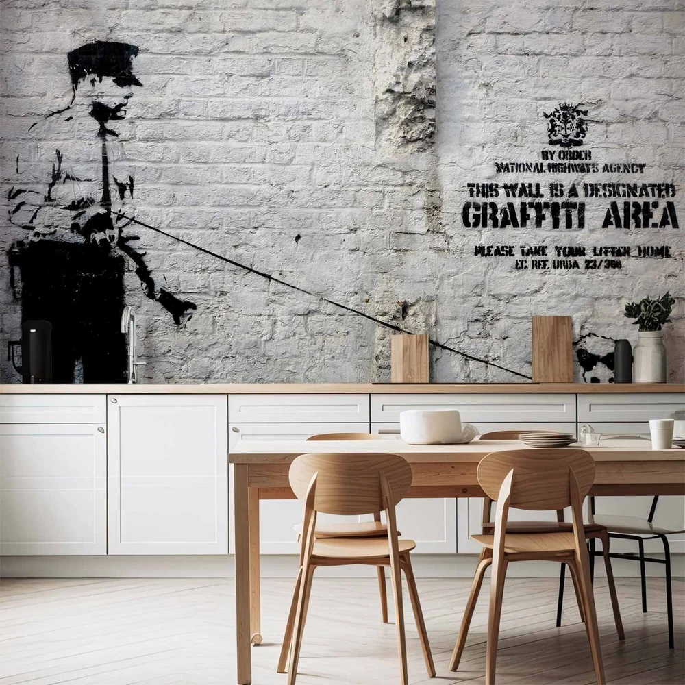 Fototapetai - Banksy grafičių zona