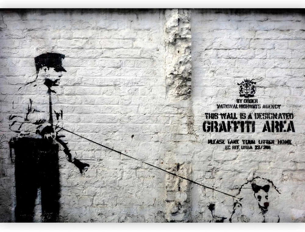 Fototapetai - Banksy grafičių zona