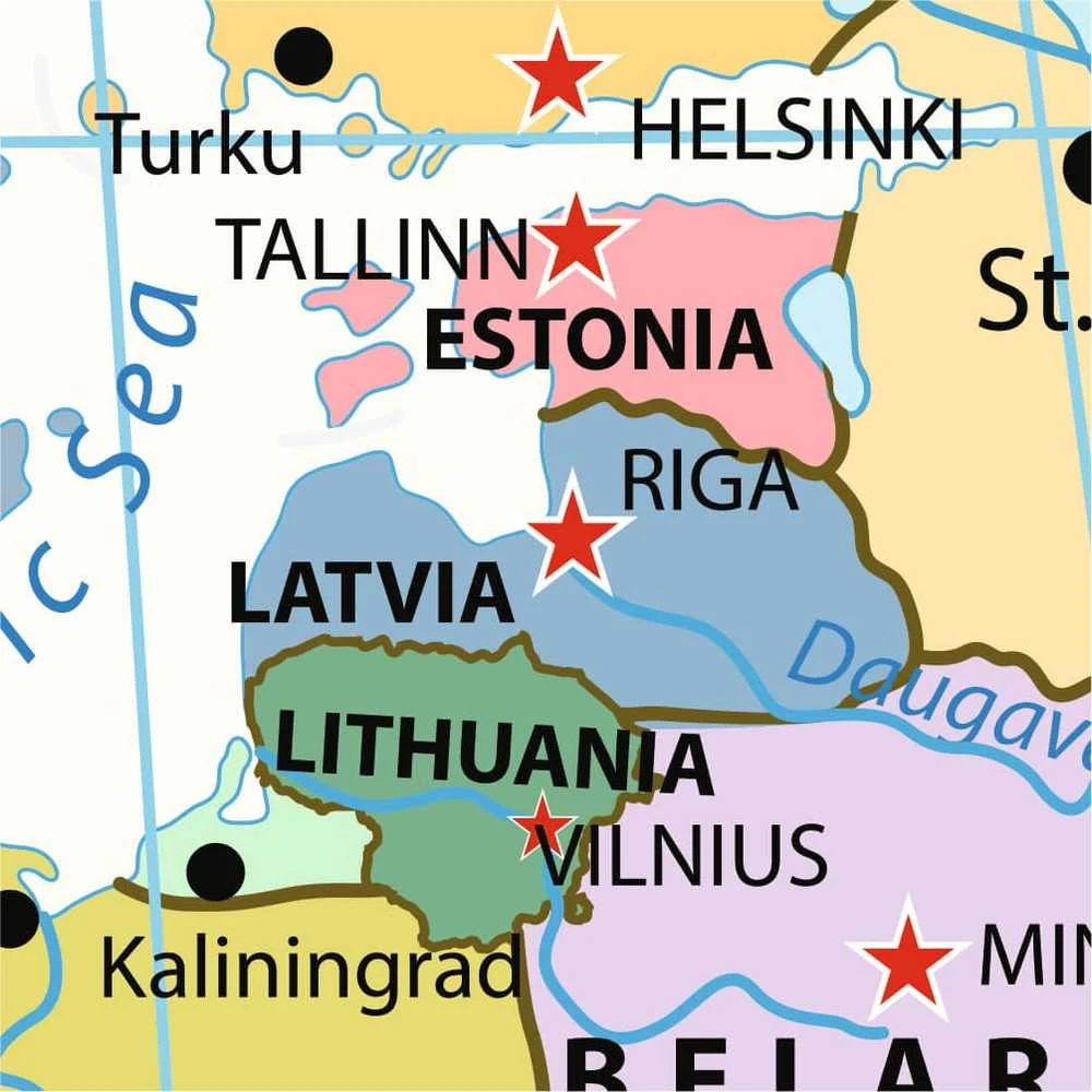 Fototapetai Detalus pasaulio žemėlapis