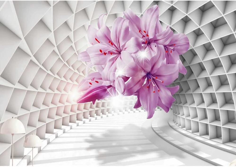 Fototapetai – Futuristiniai žiedai erdvėje