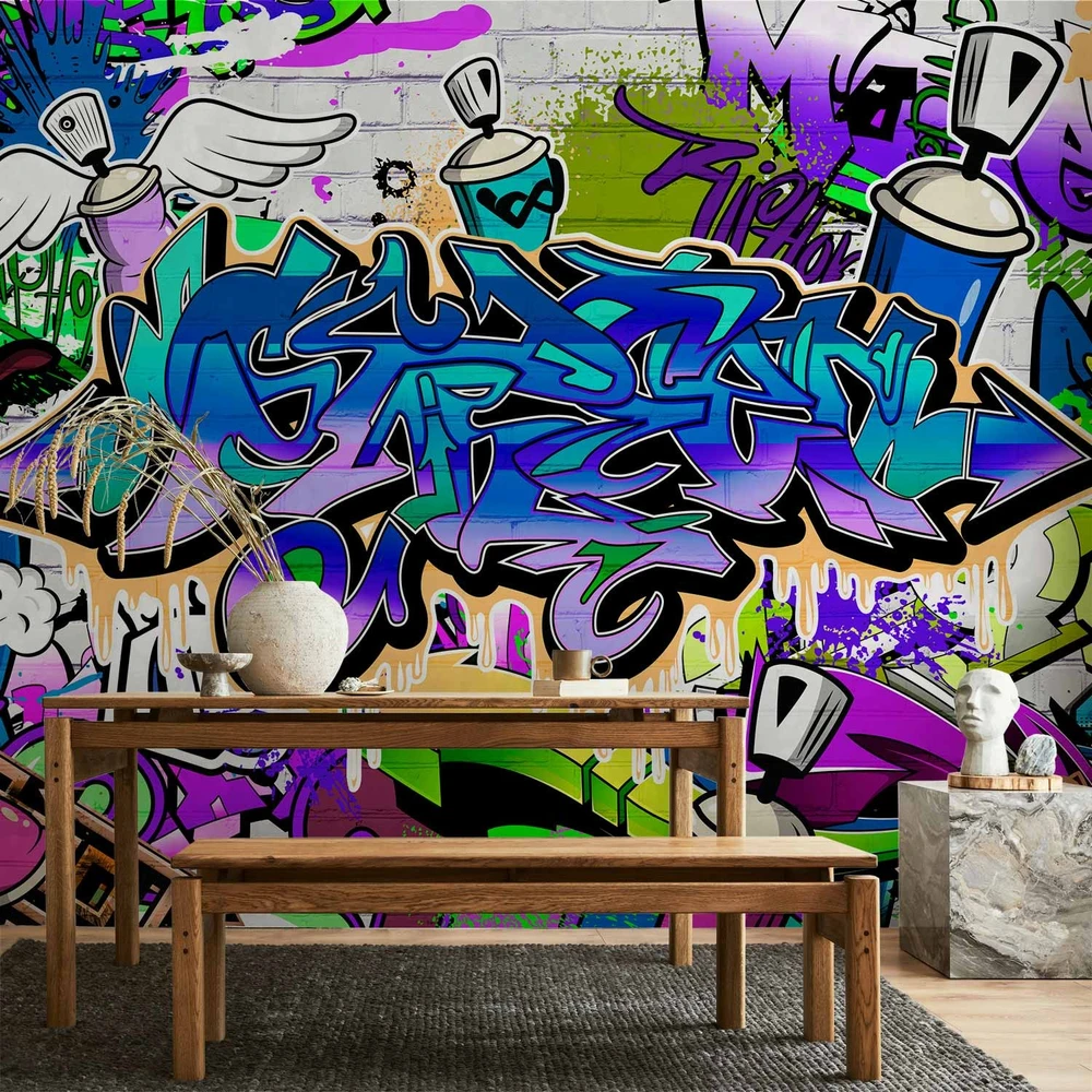 Fototapetai - Grafičiai violetinė tema