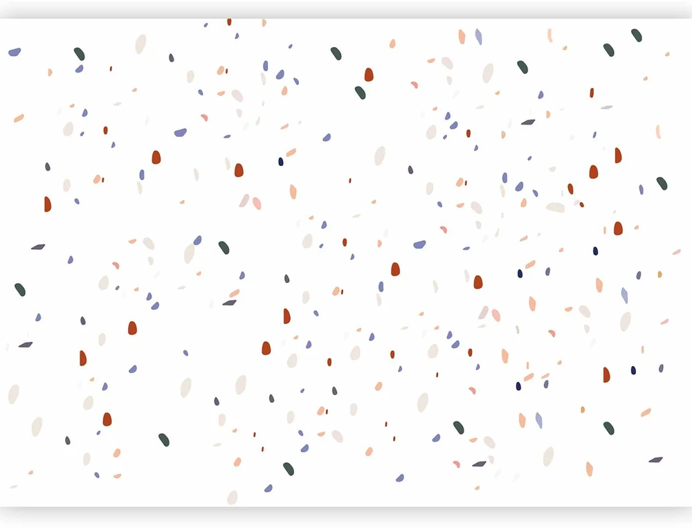 Fototapetai - Klasikinis terrazzo baltame fone