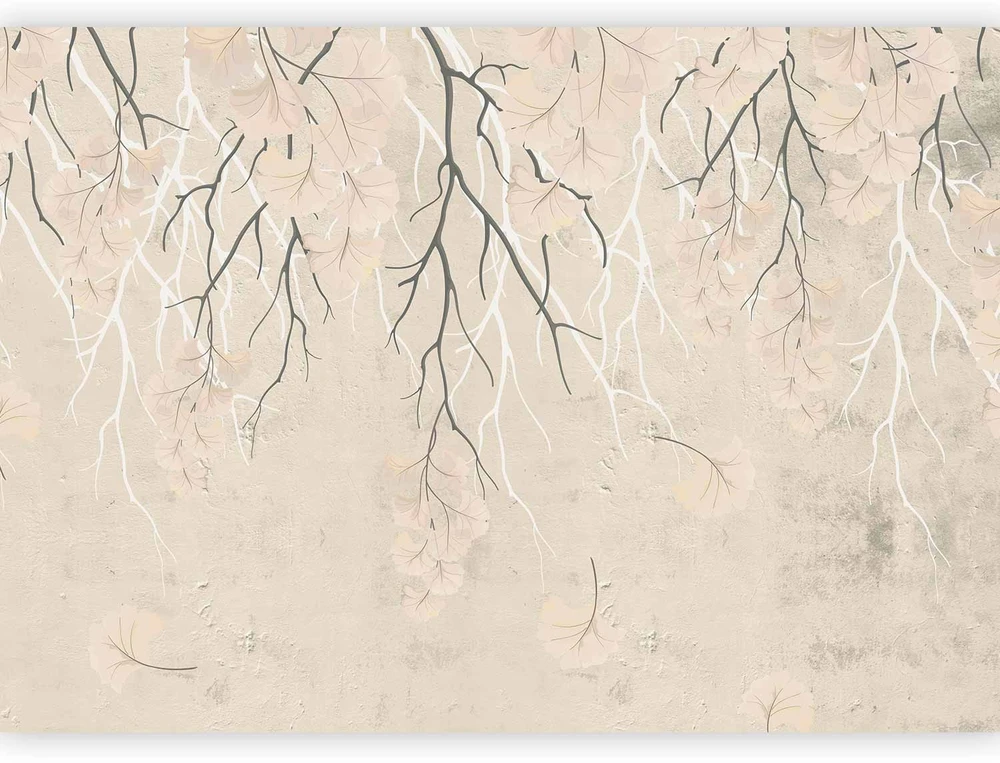 Fototapetai - Krentantys lapai subtili gamtos abstrakcija