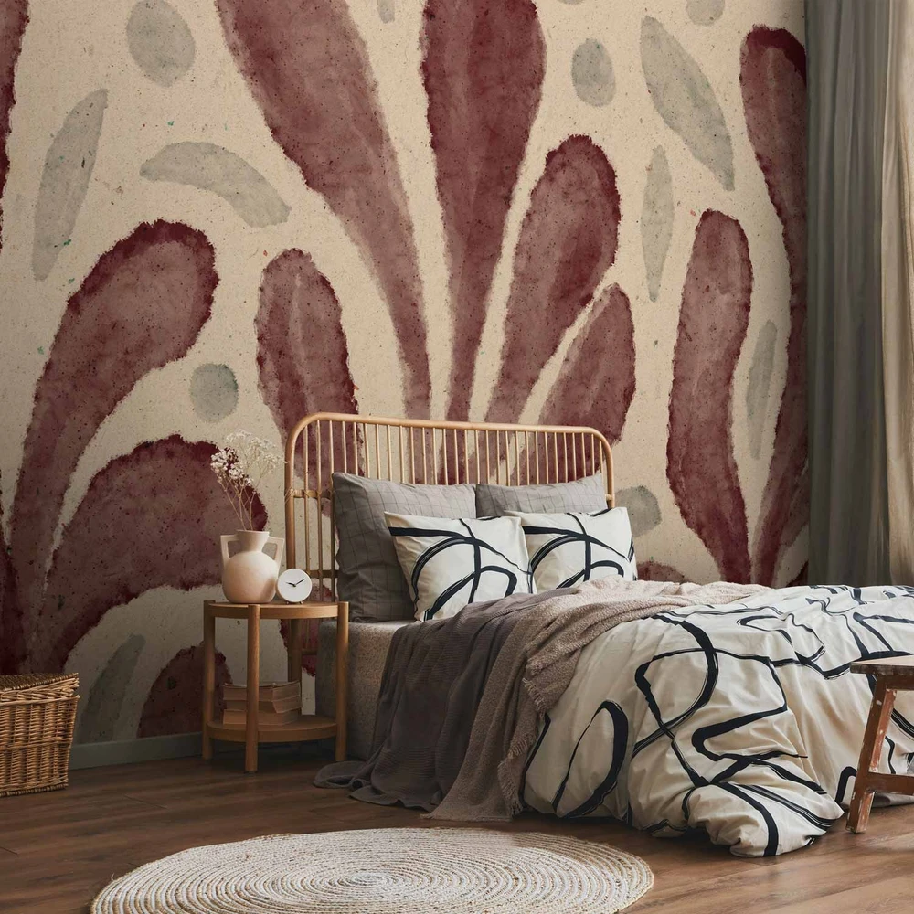 Fototapetai - Lapai ir dėmės didelės Matisse įkvėptos formos
