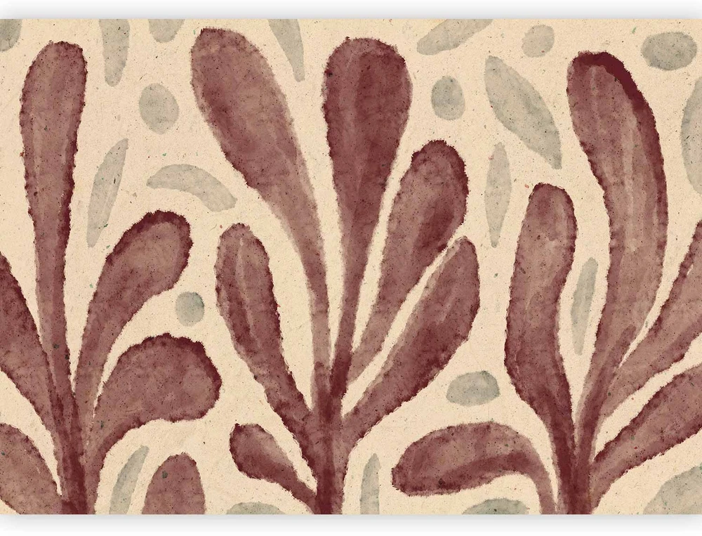 Fototapetai - Lapai ir dėmės didelės Matisse įkvėptos formos