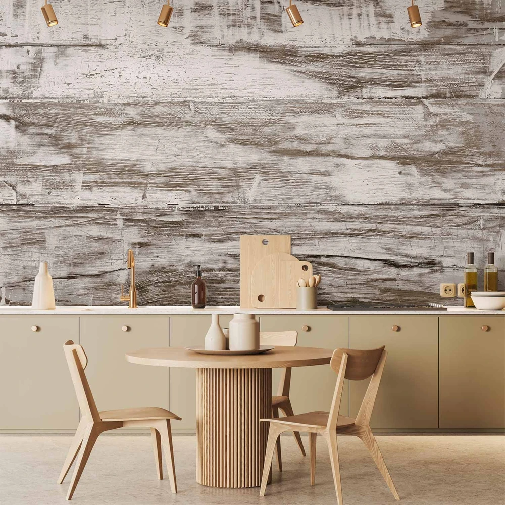 Fototapetai - Shabby chic mediena