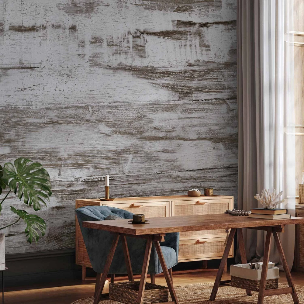 Fototapetai - Shabby chic mediena