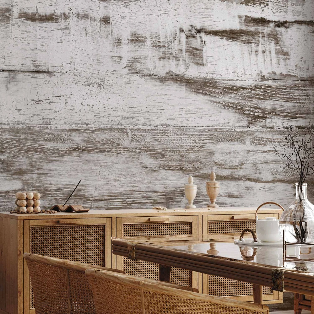 Fototapetai - Shabby chic mediena