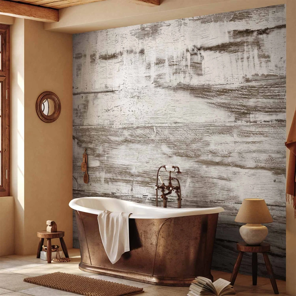 Fototapetai - Shabby chic mediena