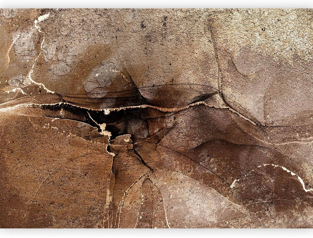 Fototapetai - Uolienų abstrakcija skilinėjančio akmens raštas