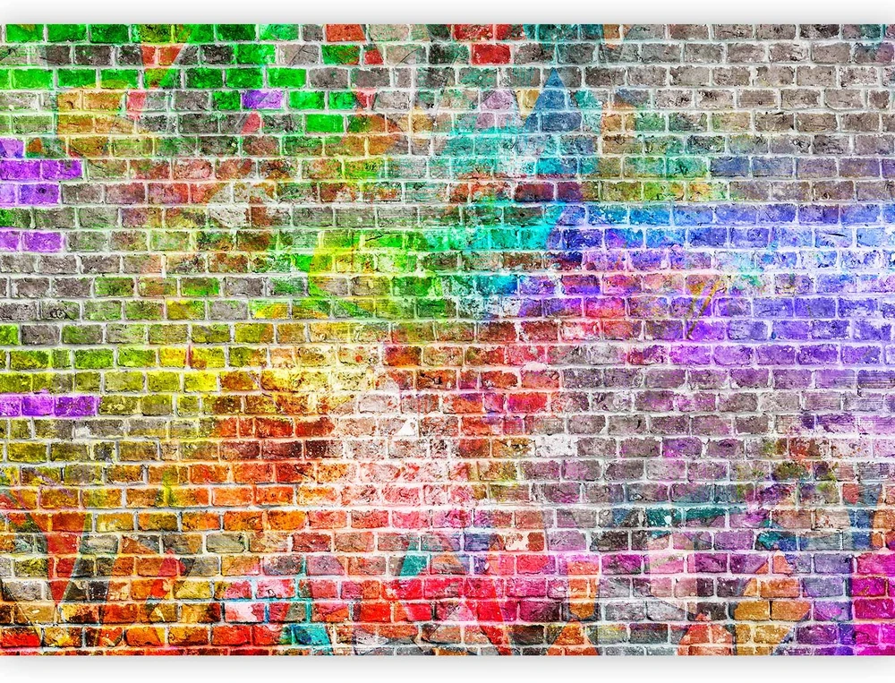 Fototapetai - Vaivorykštės siena