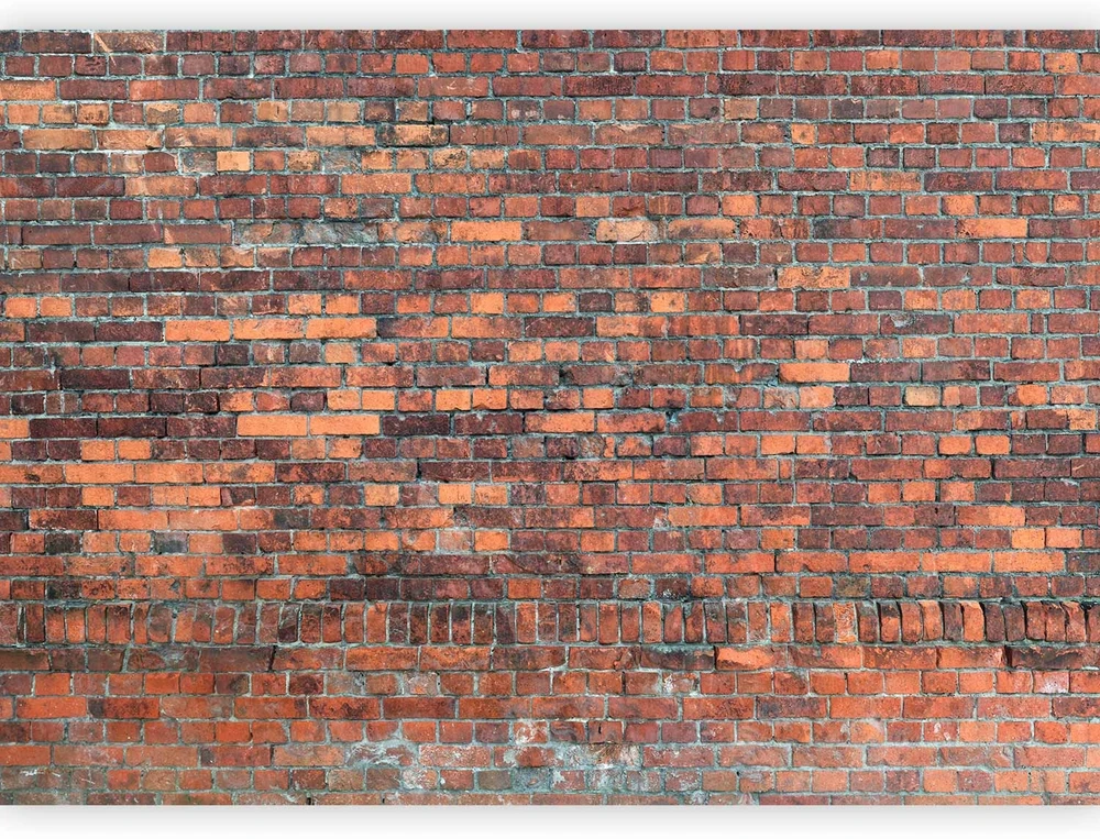 Fototapetai - Vintažinė siena raudonos plytos