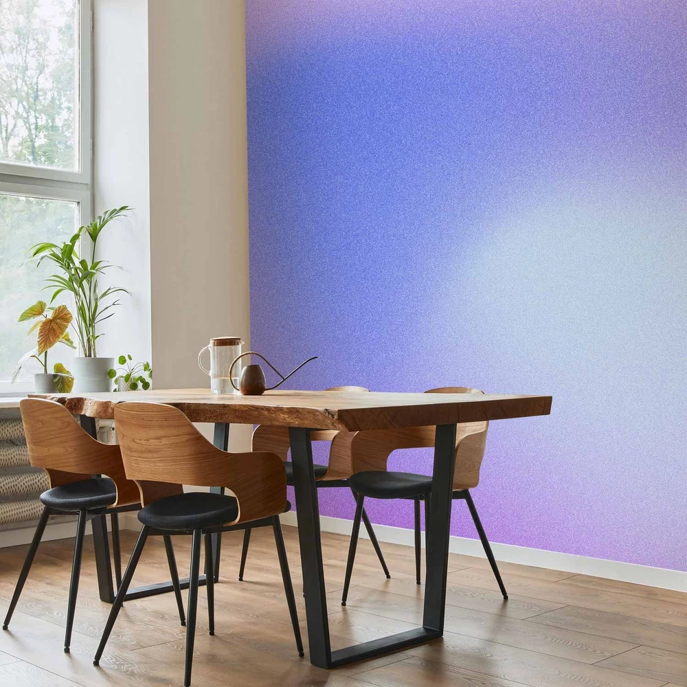 Fototapetai - Viržių rūkas subtilus violetinių atspalvių gradientas