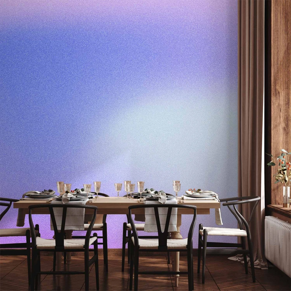 Fototapetai - Viržių rūkas subtilus violetinių atspalvių gradientas