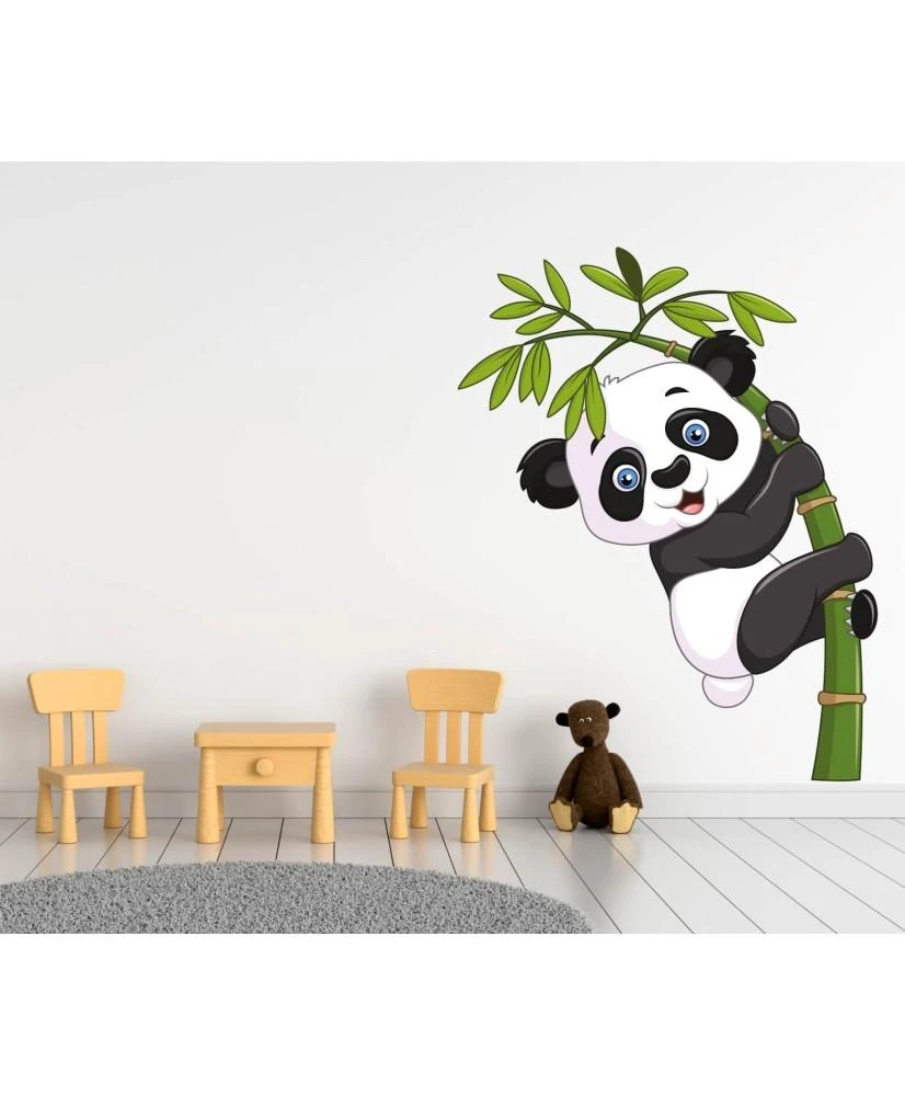 Interjero lipdukas Panda ant bambuko 60x80cm