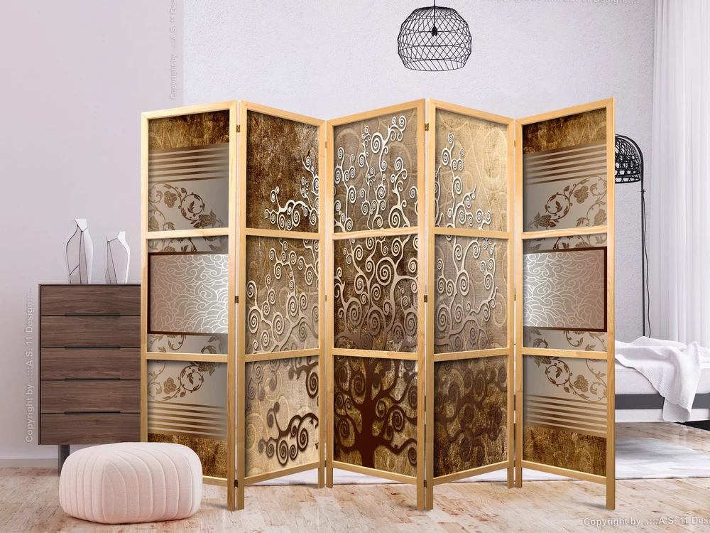 Japoniška kambario pertvara - Auksiniai ornamentai II