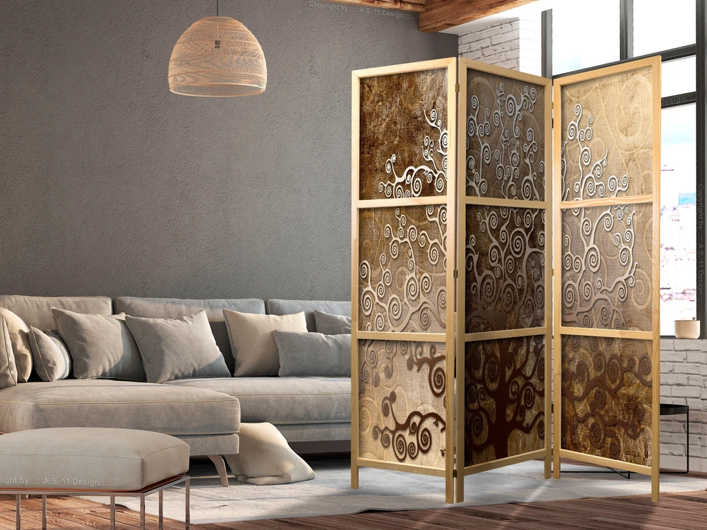 Japoniška kambario pertvara - Auksiniai ornamentai I
