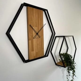 Kabinama lentyna - Ąžuolinė Loft 3D. Heksagonas
