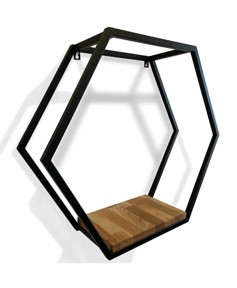 Kabinama lentyna - Ąžuolinė Loft 3D. Heksagonas