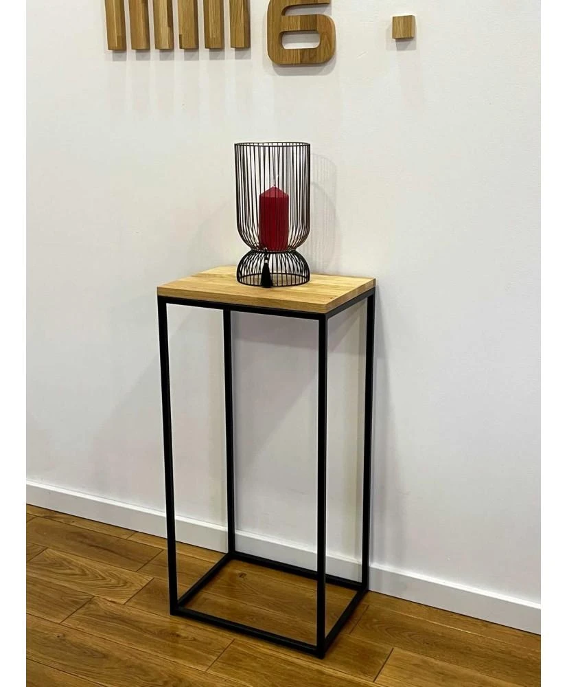 Konsolė - Loft 40X80X30cm. Vienos lentynos