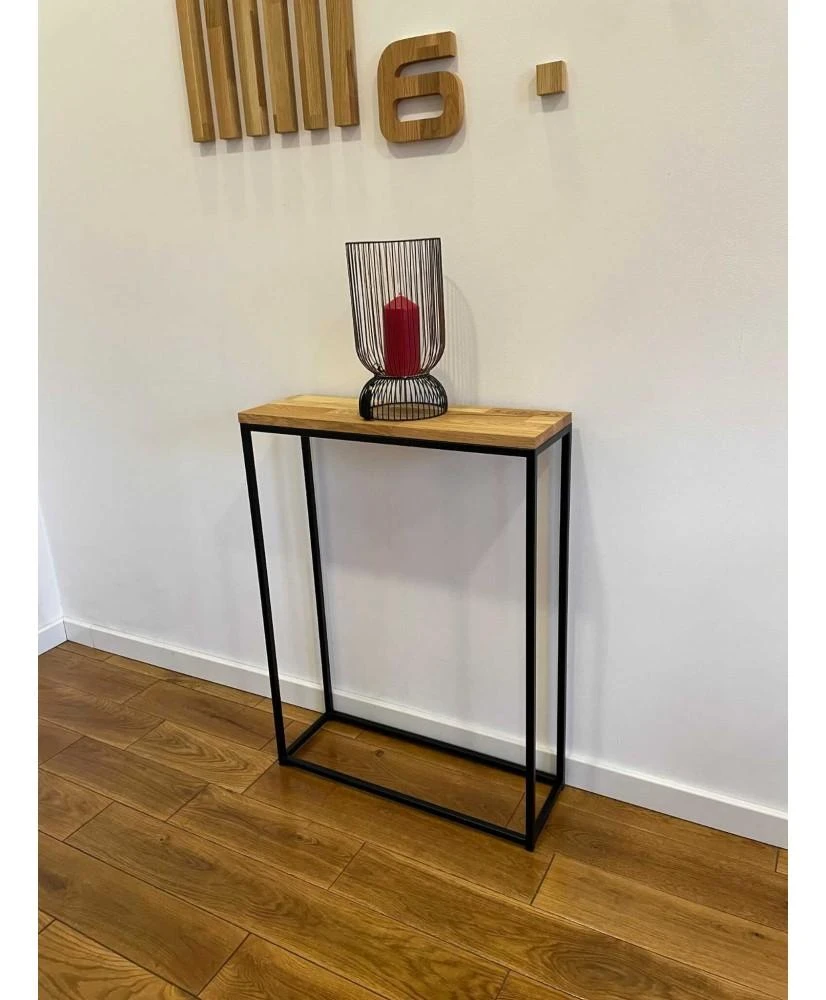 Konsolė - Loft 60X80X20cm. Vienos lentynos