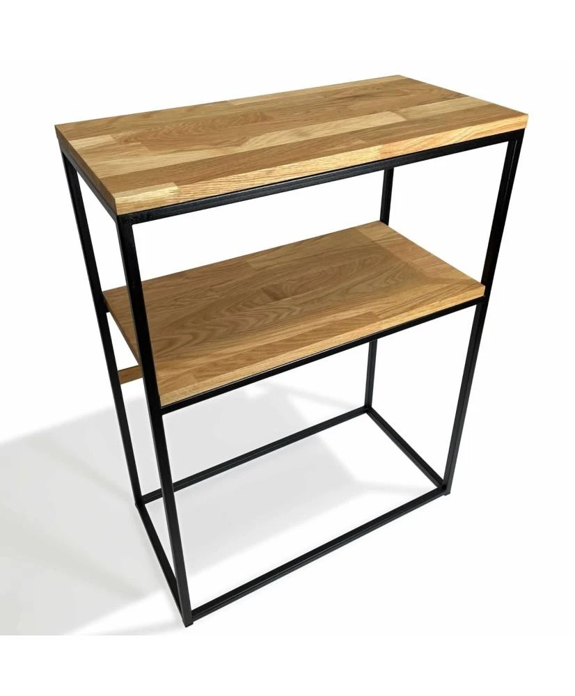 Konsolė - Loft 60X80X30cm. Dviejų lentynų