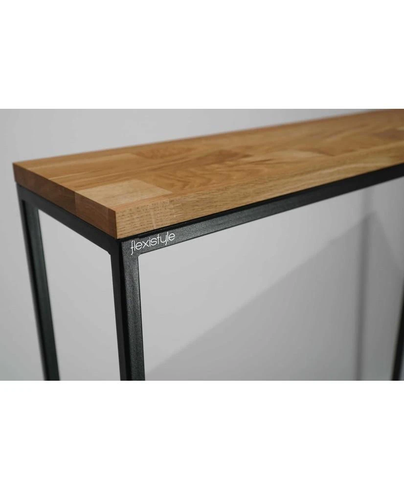 Konsolė - Loft 60X80X30cm. Vienos lentynos