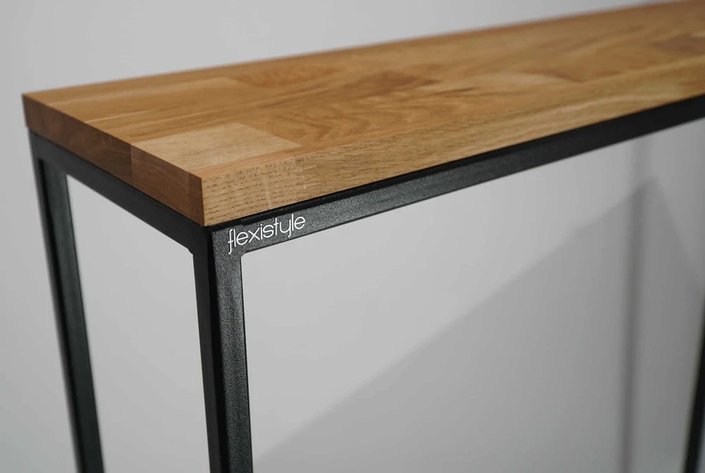 Konsolė - Loft 80X80X20cm. Vienos lentynos