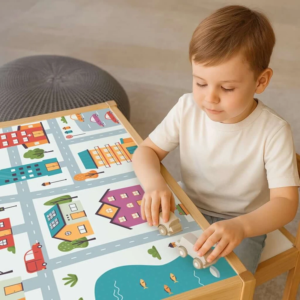 Lipdukai IKEA LATT staliukui ir 2 kėdėms - Gatvės keliai