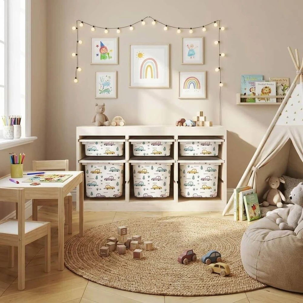 Lipdukai IKEA TROFAST dėžėms