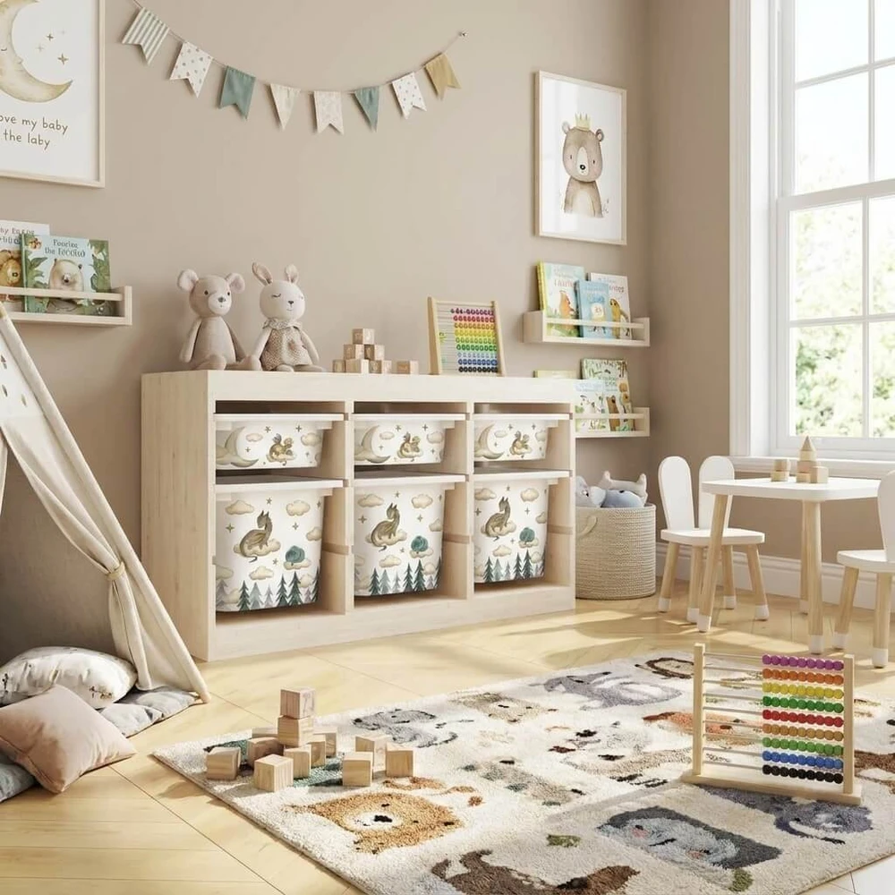 Lipdukai IKEA TROFAST dėžėms
