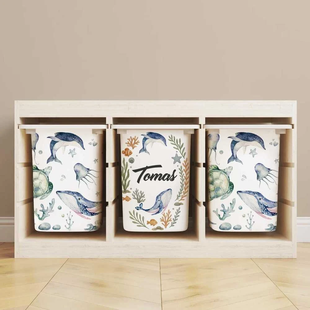 Lipdukai IKEA TROFAST dėžėms