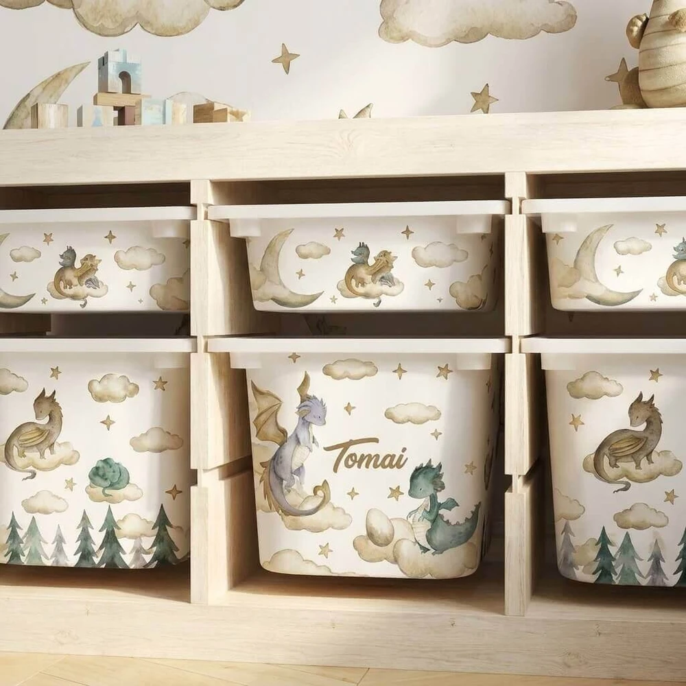 Lipdukai IKEA TROFAST dėžėms