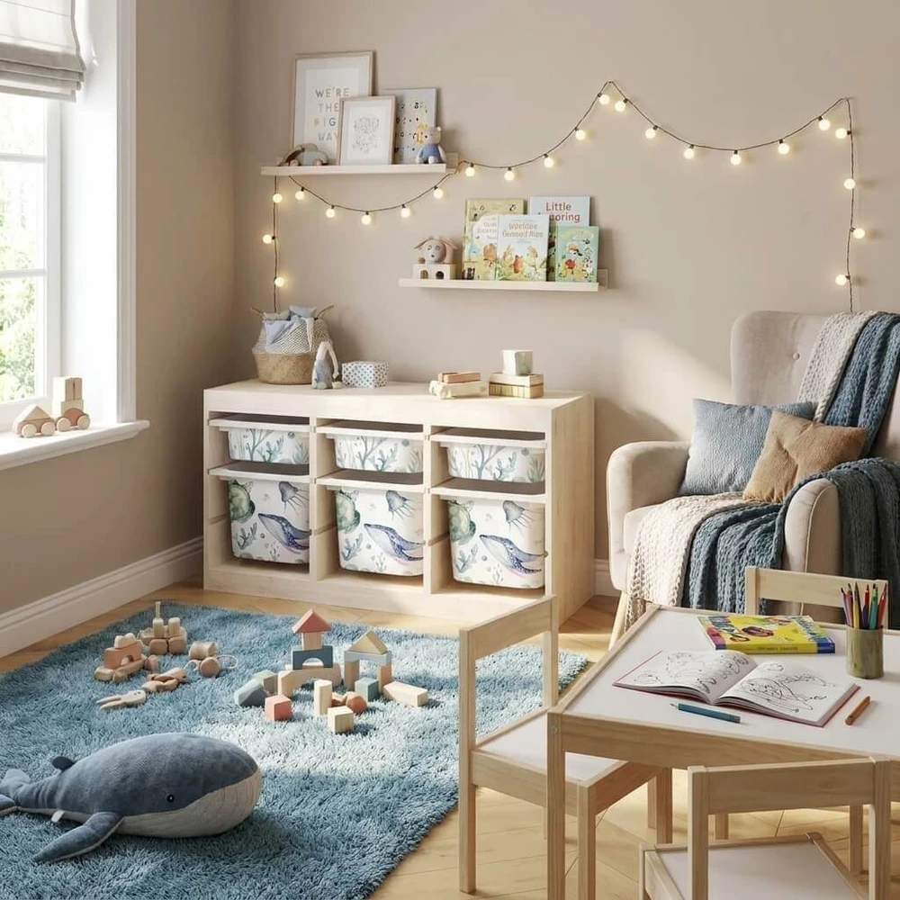 Lipdukai IKEA TROFAST dėžėms