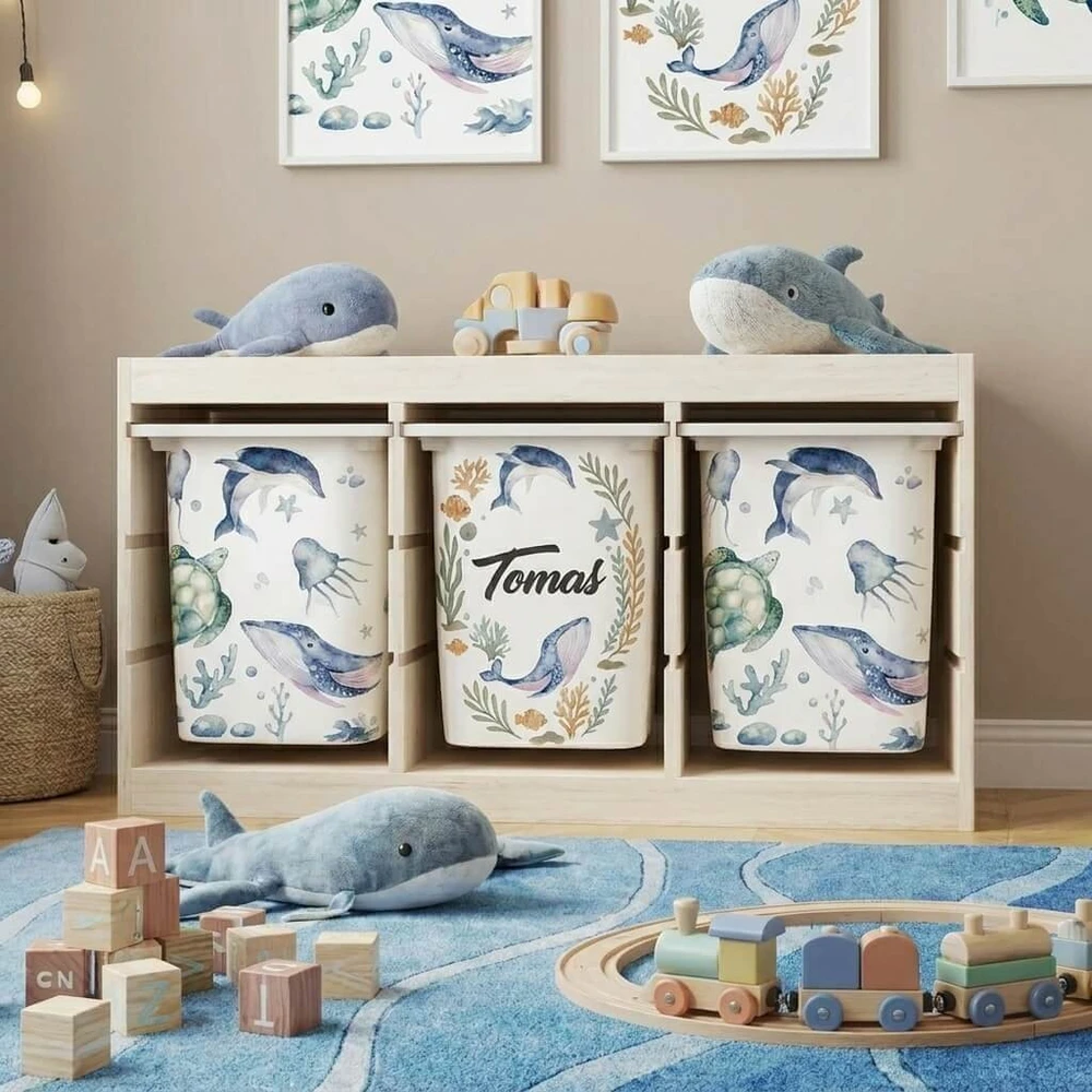Lipdukai IKEA TROFAST dėžėms