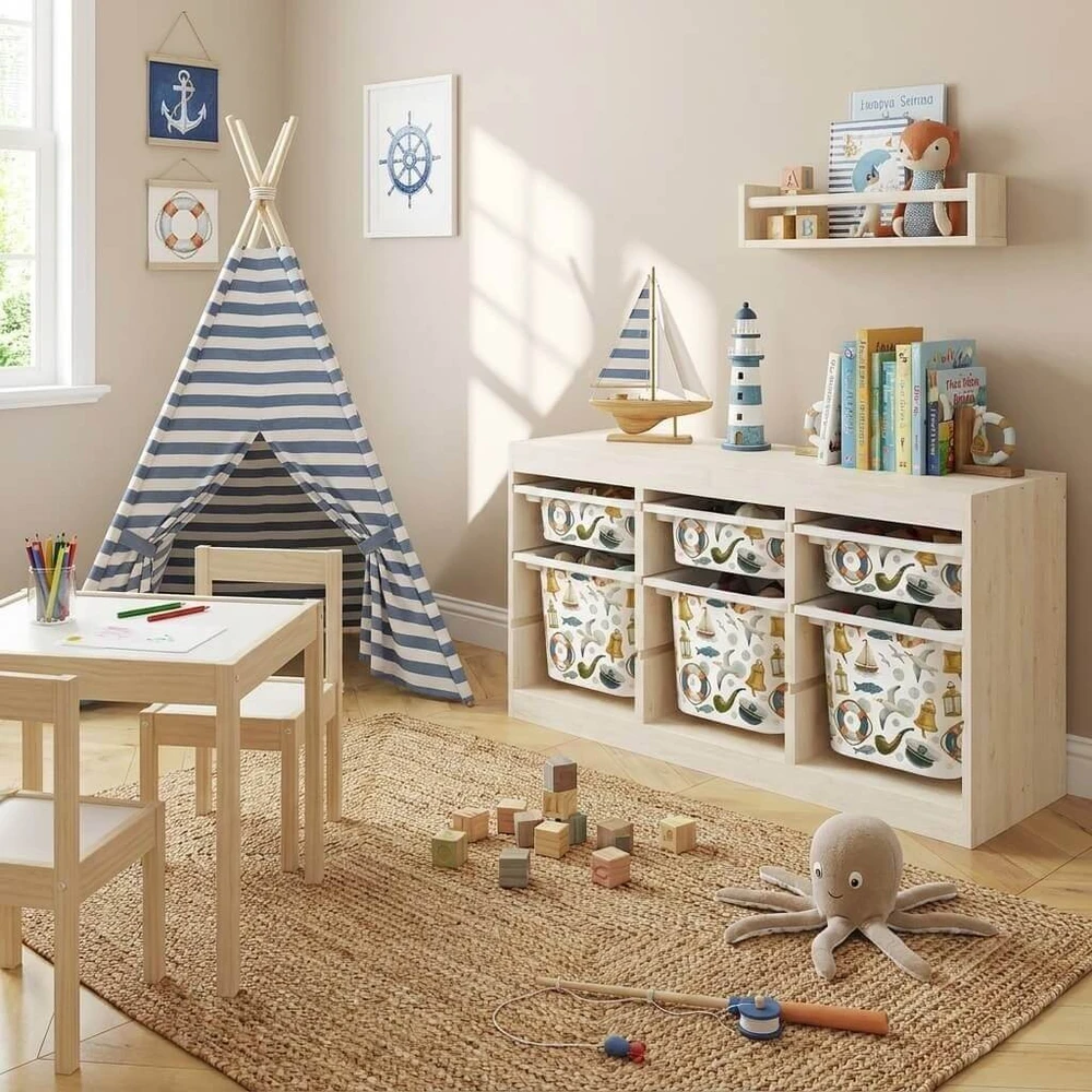 Lipdukai IKEA TROFAST dėžėms