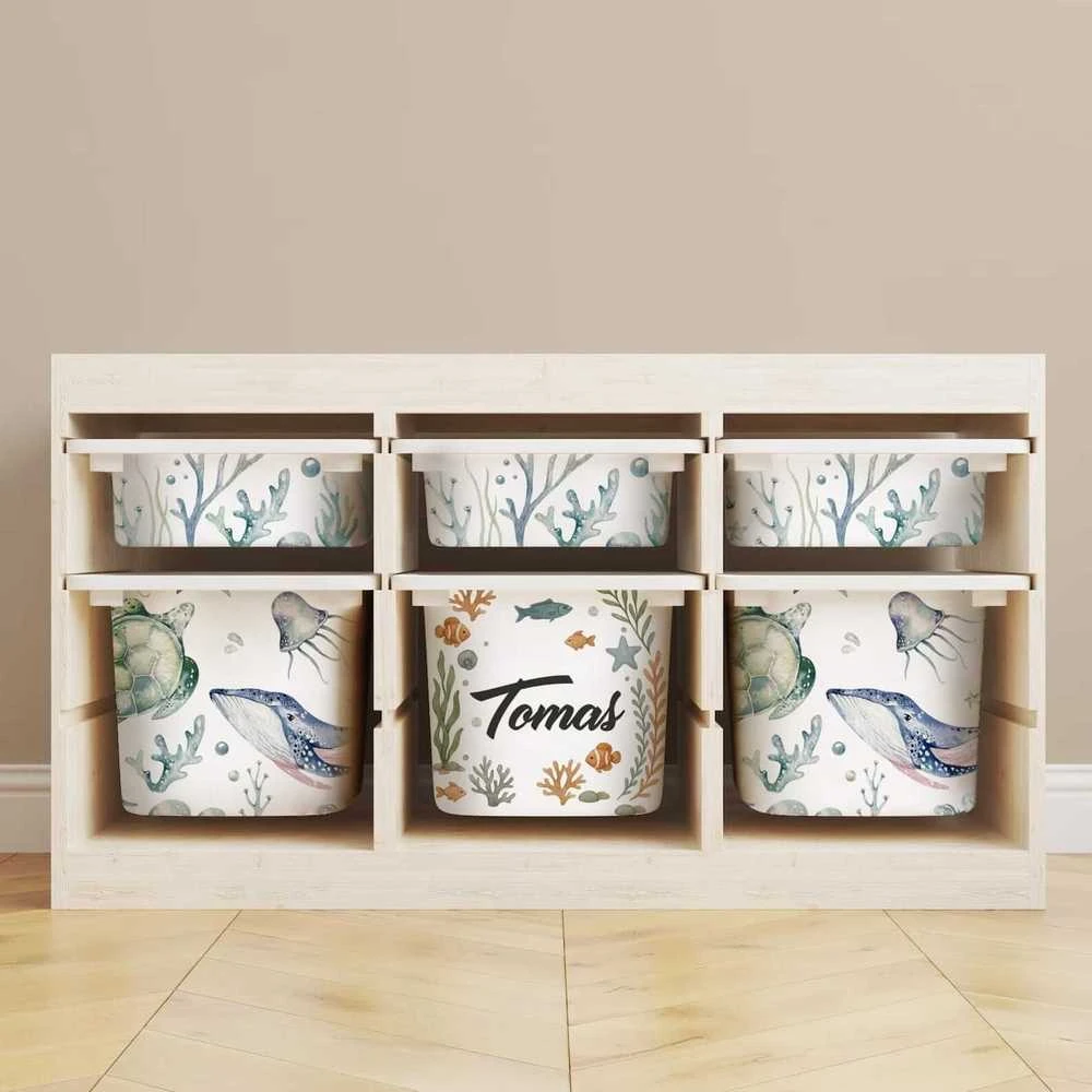Lipdukai IKEA TROFAST dėžėms